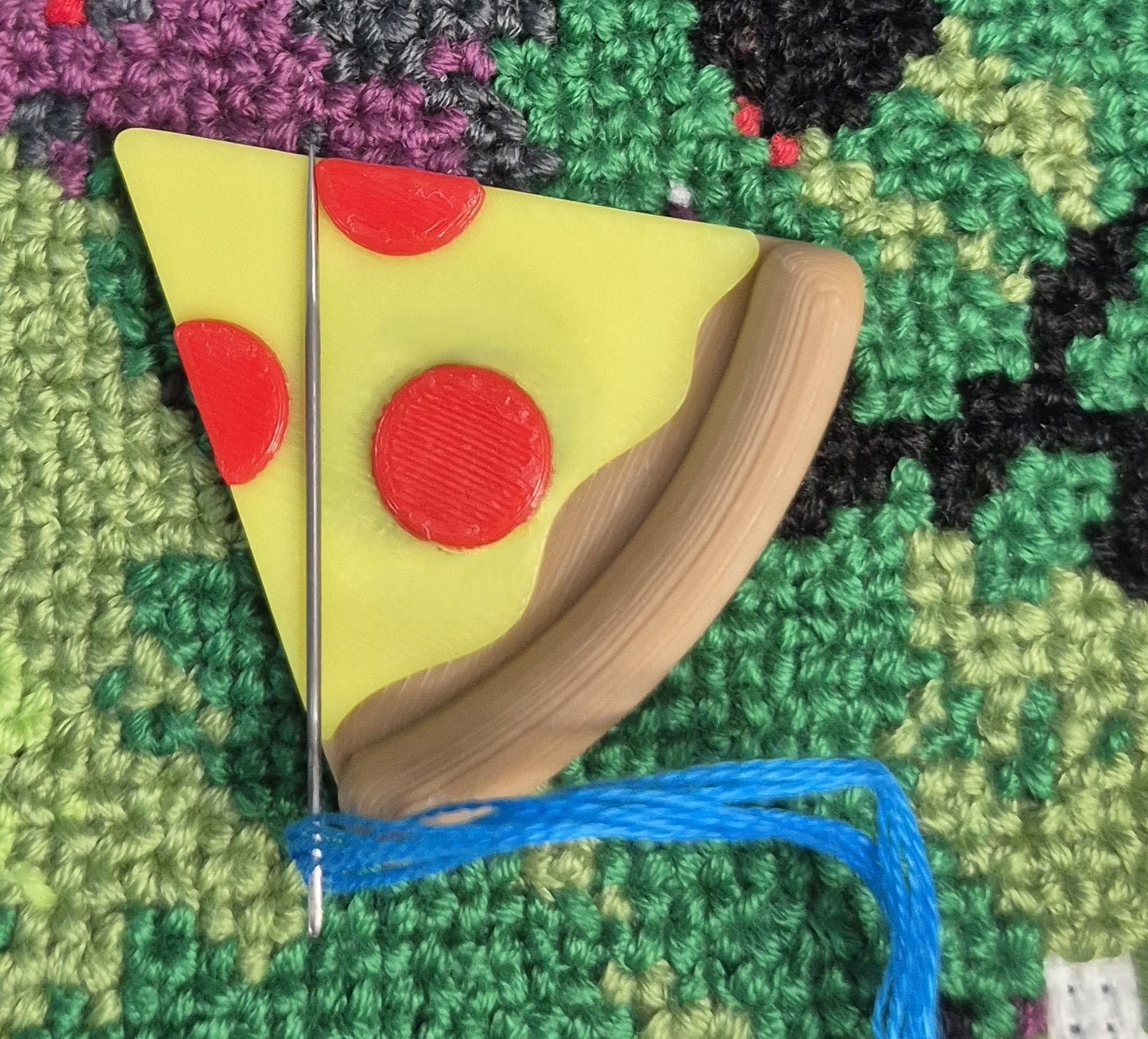 Pepperoni Pizza Slice Needle Minder/ Fridge Magnet